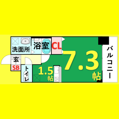 ライジングコート名古屋駅南　名古屋市賃貸　仲介手数料無料の間取り
