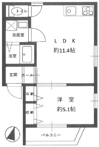 アムール畑原通の間取り