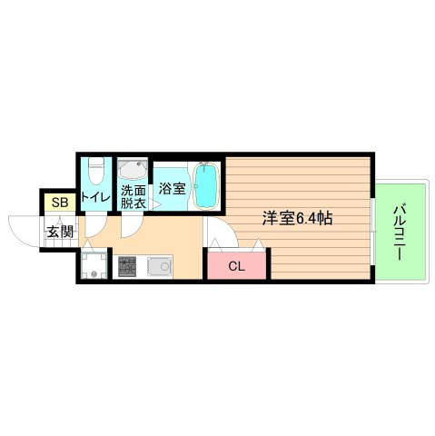 大阪市都島区片町２丁目の賃貸マンションの間取り