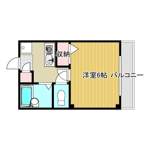 シャンブル南春日丘の間取り