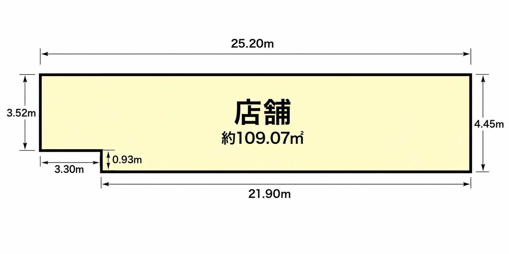 フォーティーンブロックス店舗の間取り