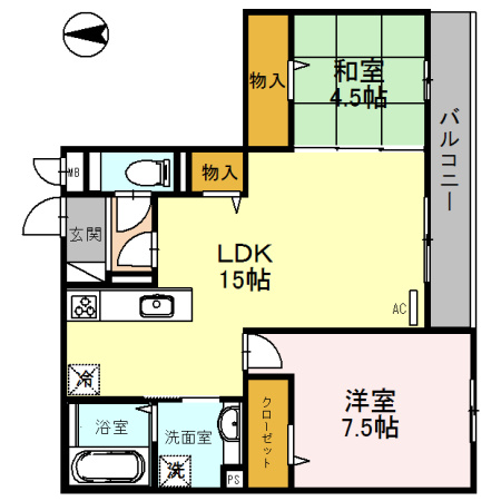 エスタシオンの間取り