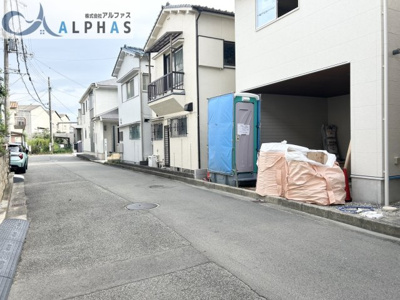 【前面道路含む現地写真】 | 加古郡播磨町北野添一丁目　新築戸建 | ■前面道路幅員約5.2ｍあり駐車がしやすい♪