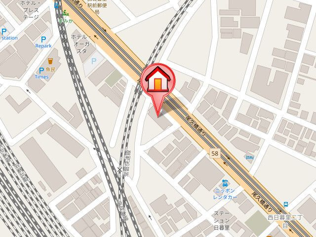 グランデュール富士の地図