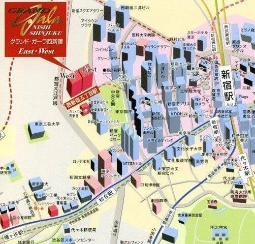 グランド・ガーラ西新宿Ｗｅｓｔの地図