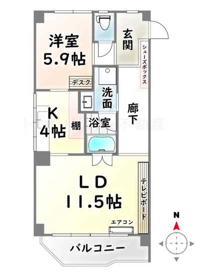 【間取り】 | LA096【名古屋市賃貸・リノベーション】