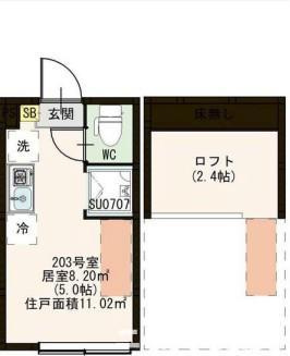 【間取り】 | プルミエ沼袋