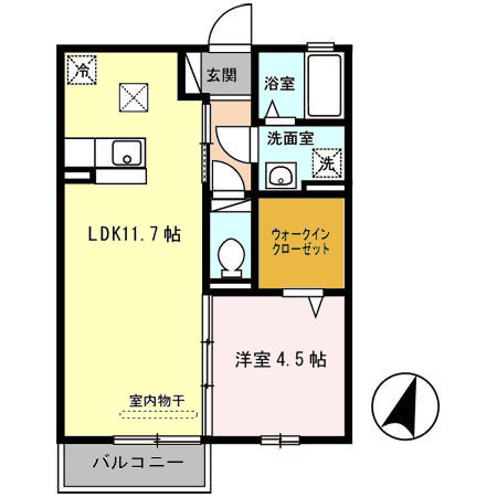 ウェルフェア魚崎の間取り