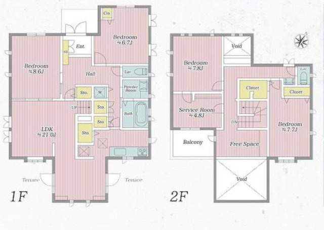 戸建 さいたま市見沼区東大宮１丁目の間取り|4SLDK　土地面積188.17m2  建物面積151.37m2
広々とした敷地にゆとりある間取り設計。家族の成長に合わせて快適に暮らせます。