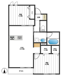 【間取り】 | Maison Nakamurabashi