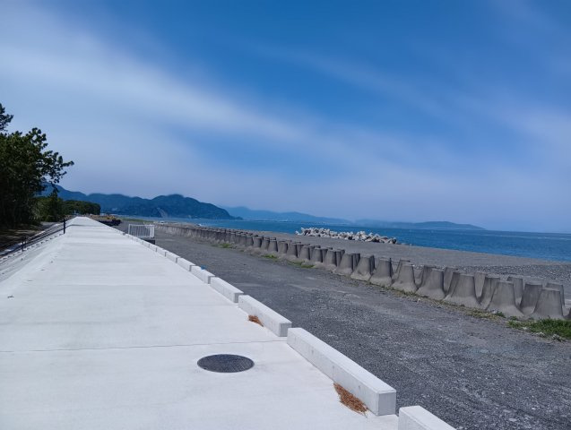 売土地　焼津市田尻の周辺|物件から徒歩１分で駿河湾を一望