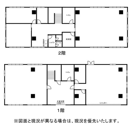 千葉市中央区中央港１丁目の事務所の間取り
