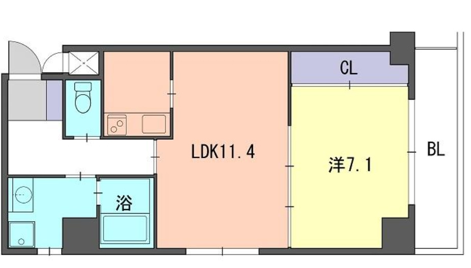 レジデンス住吉の間取り|使いやすい間取りです。