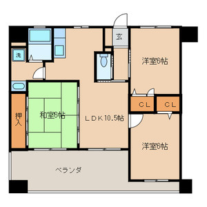 グランドープ道頓堀の間取り|使いやすい間取りです。