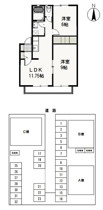 アーバンＦ　Ｃ の間取り