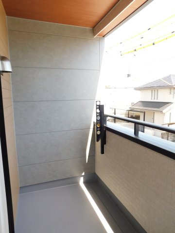 名古屋市中川区水里５丁目の新築一戸建のバルコニー|◇バルコニー◇　　急な天候の変化でも安心な広いインナーバルコニー♪
