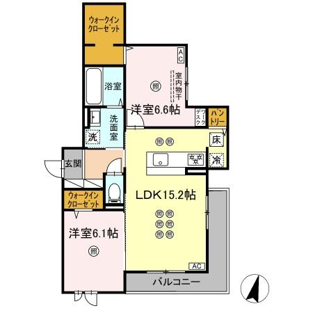 ガーデン　ラピッズの間取り