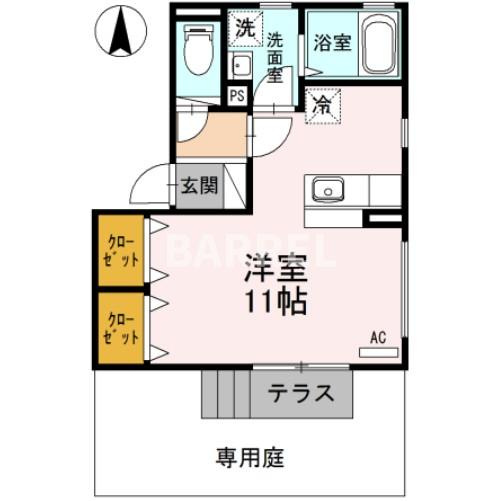 シルクコートCの間取り
