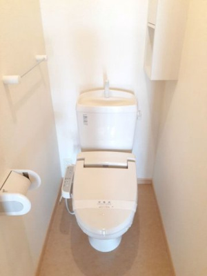 【トイレ】 | ガーデンコート　Ｆ | 落ち着いたトイレです
