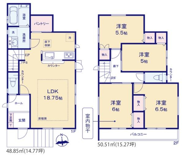 横浜市金沢区柴町の新築一戸建の間取り|使い勝手の良い4LDK
お気軽にお問い合わせください。
