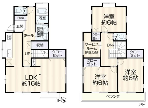 横浜市磯子区滝頭１丁目の中古一戸建の間取り|使い勝手の良い3LDK
お気軽にお問い合わせください。