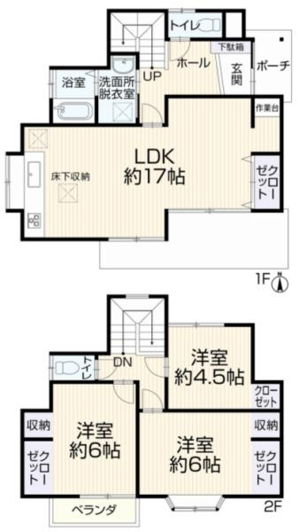 横浜市緑区十日市場町の中古一戸建の間取り|使い勝手の良い3LDK
お気軽にお問い合わせください。