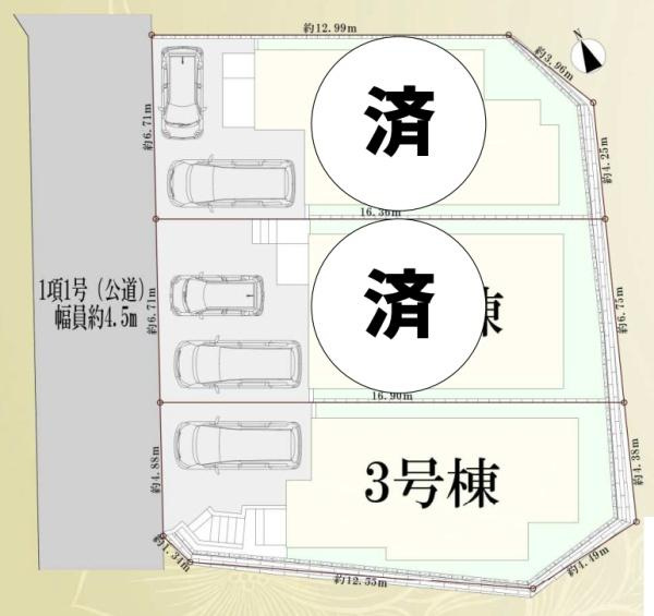 横浜市中区本牧町１丁目の新築一戸建の区画図|最終1棟の販売です！
お気軽にお問合せ下さい！