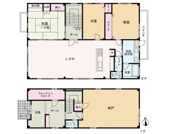 和歌山市内原　中古戸建の間取り