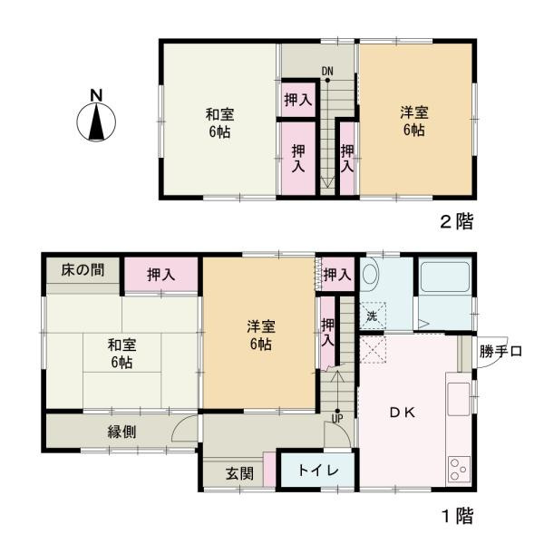 和歌山市松江北3丁目　中古戸建の間取り
