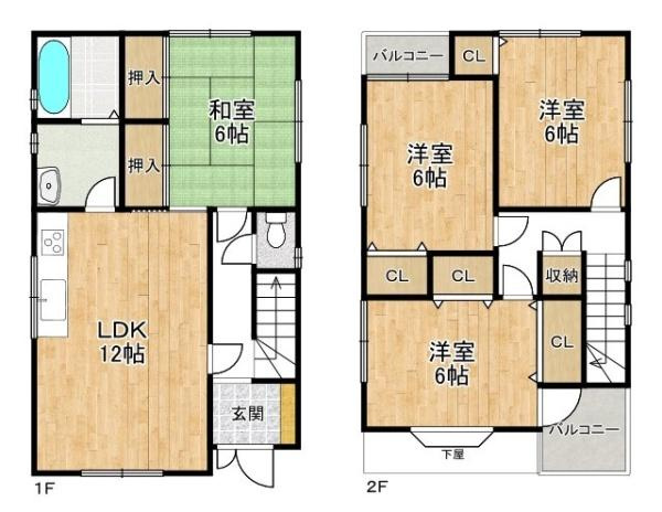 柏原市国分東条町　一戸建