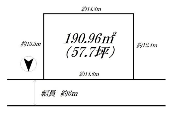 御所市大字櫛羅の売地の土地図