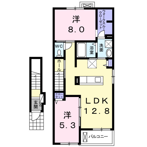 【間取り】 | クオーレ　Ａ