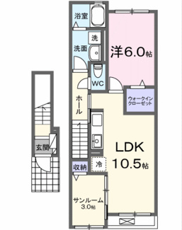 【間取り】 | レッド　キャッスルⅢ