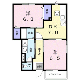 【間取り】 | ニューシティ谷郷Ⅱ