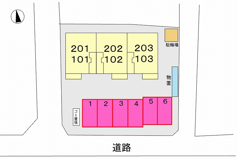 エクセレント　ユリの区画図