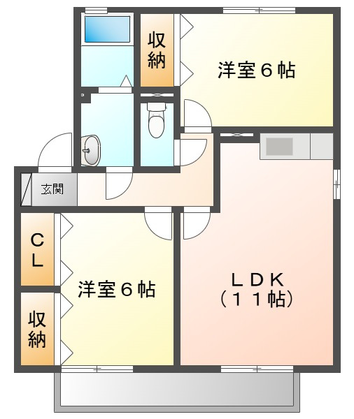 グレイスあかねの間取り