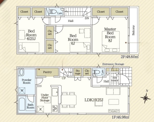 【間取り】 | 島田市宝来町第1　新築戸建　全1棟