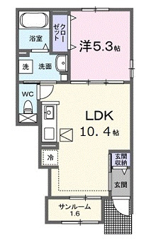 オレンジヴィラージュの間取り