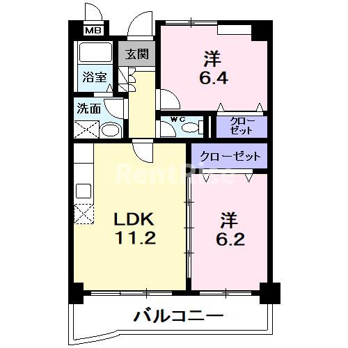 ラフィネの間取り|間取図