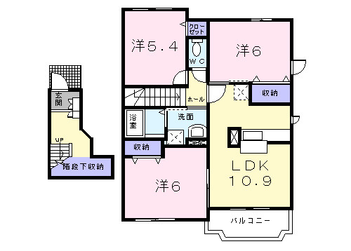 カントリーの間取り