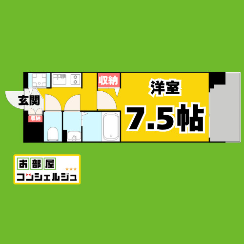 プレサンス名古屋STATIONディーヴァの間取り