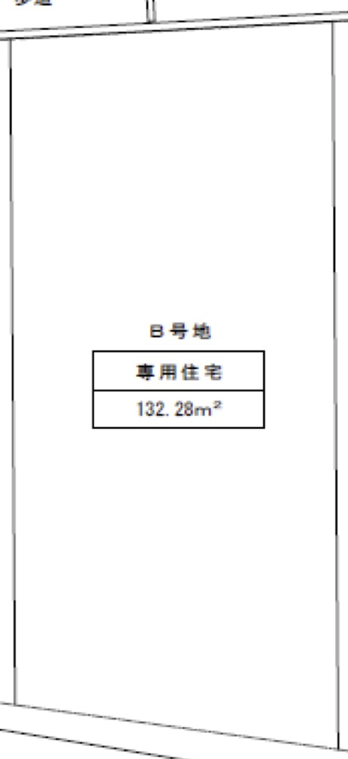 堺市西区鳳南町　3区画　B号地の区画図