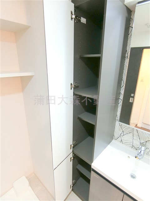 ルネサンスコート蒲田WESTの収納|洗面所の棚収納