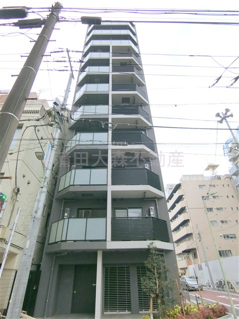 ルネサンスコート蒲田WESTの外観|2022年10月築　RC鉄筋コンクリート造地上11階建て総戸数20戸
東京都大田区西蒲田7丁目　JR京浜東北線蒲田駅徒歩7分、東急池上線蓮沼駅徒歩3分