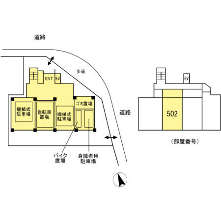 レーベンリヴァーレクロス東京の区画図