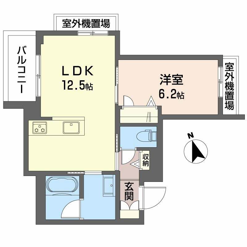 シャーメゾン　グレース　忍町の間取り