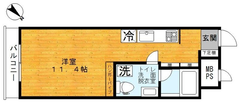 不動前アパートメントの間取り