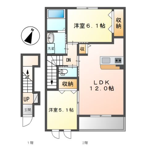サンシャイン　ハイツの間取り