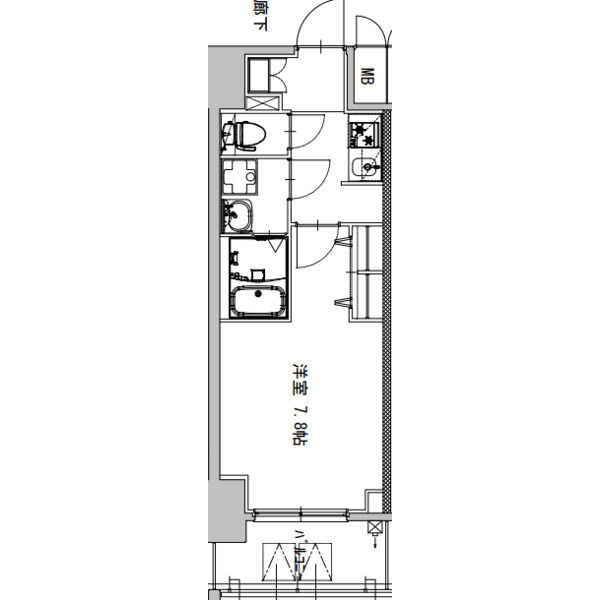 S-RESIDENCE庄内通駅前curere(クラーレ)の間取り