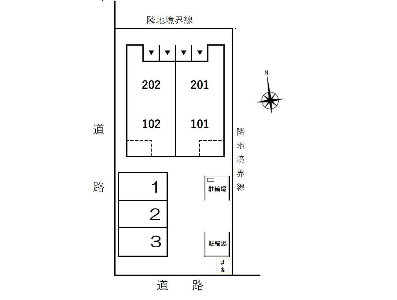 ジュネスの区画図